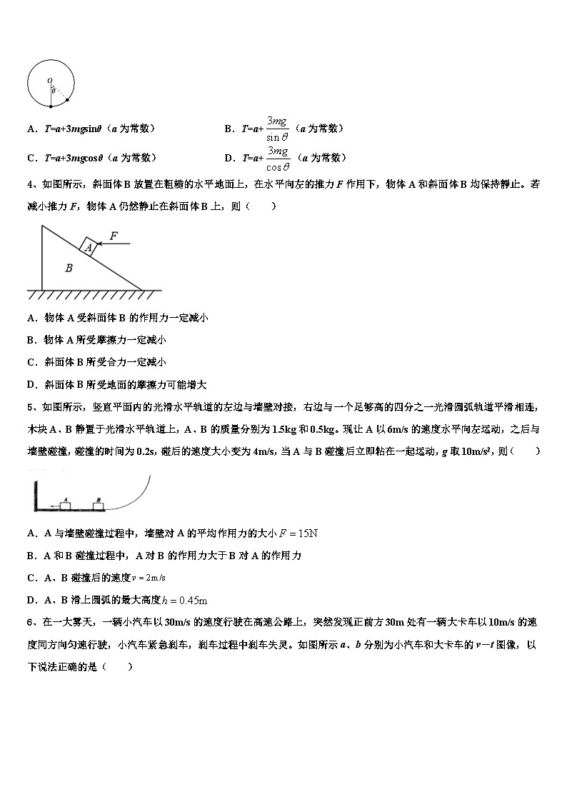 2026届河南省安阳第三十六中学高考适应性考试物理试卷含解析第2页