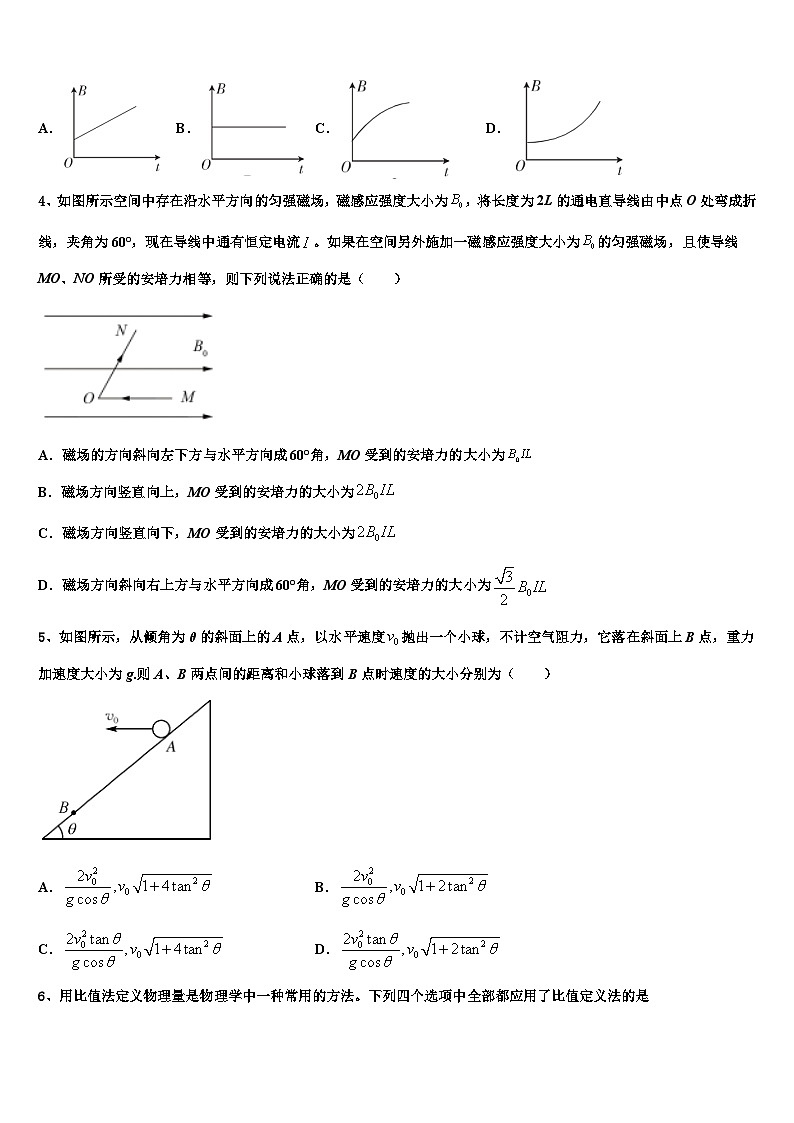2026届河南省辉县一高高考物理一模试卷含解析第2页