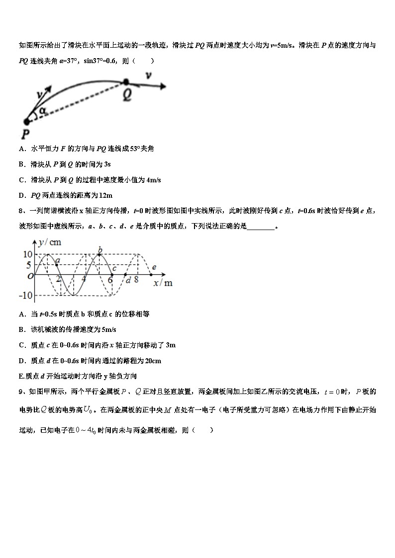 2026届河南省鹤壁市第一中学高考考前提分物理仿真卷含解析第3页