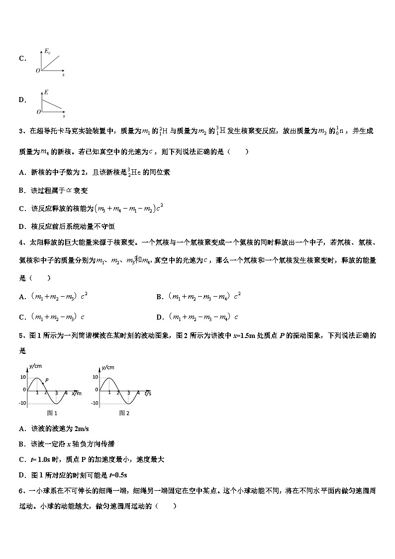 2026届河南省鹤壁市高考冲刺物理模拟试题含解析第2页