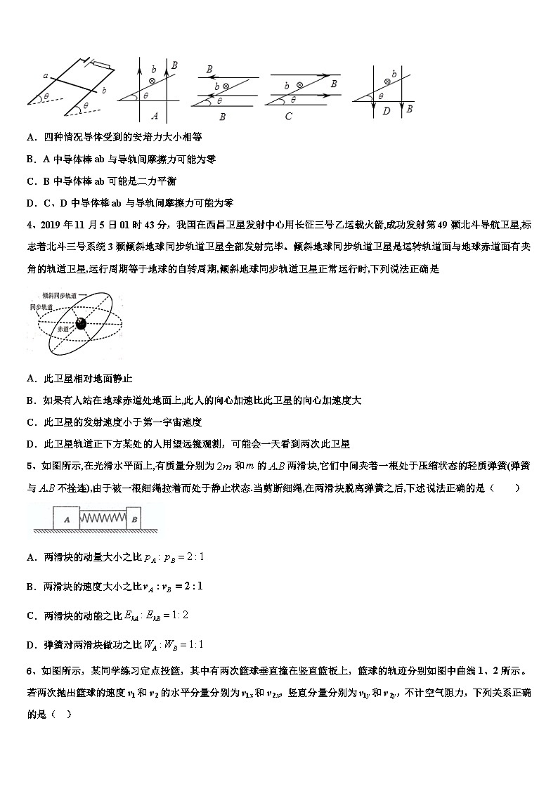 2026届河南省鹤壁市淇县第一中学高考考前提分物理仿真卷含解析第2页