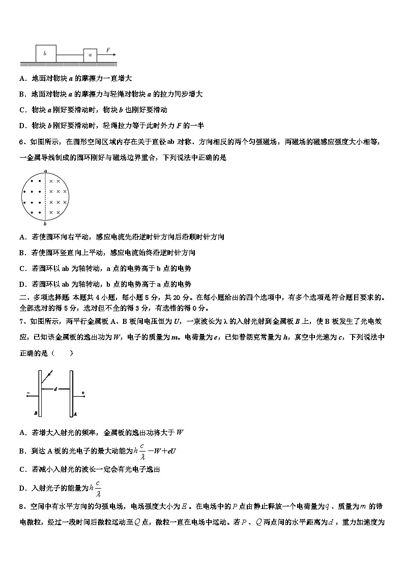 2026届河南省鹤壁市一中高考冲刺押题（最后一卷）物理试卷含解析第2页