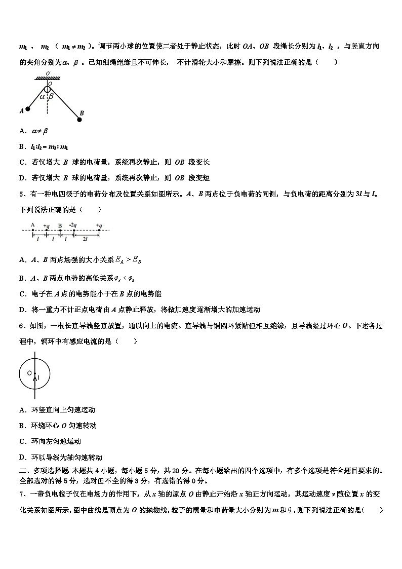 2026届河南省安阳市林州市林滤中学高考冲刺押题（最后一卷）物理试卷含解析第2页