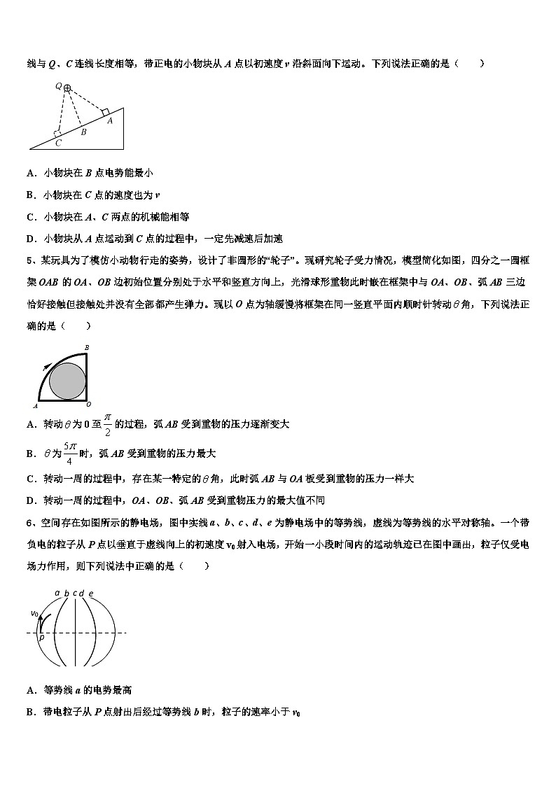 2026届河南省安阳市林州市林滤中学高考临考冲刺物理试卷含解析第2页