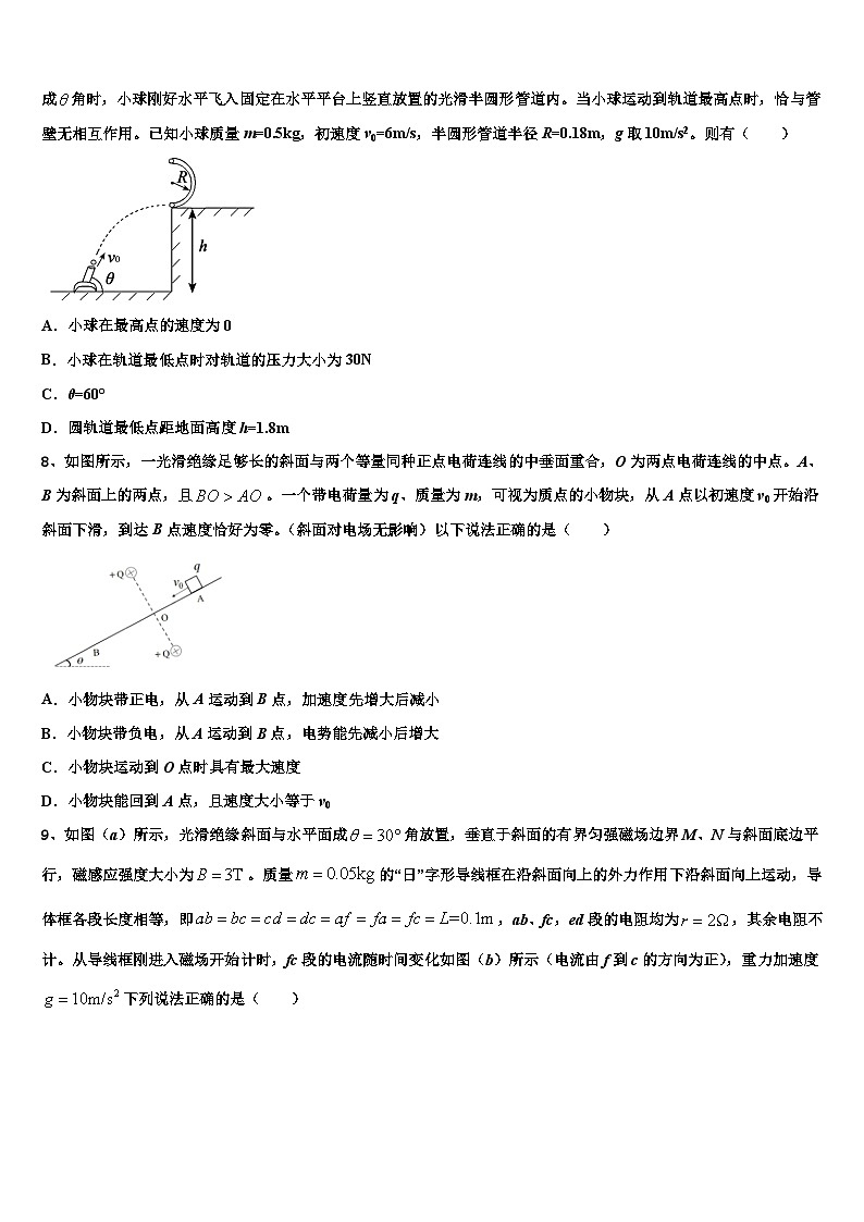 2026届河南省宝丰县第一高级中学高考冲刺押题（最后一卷）物理试卷含解析第3页