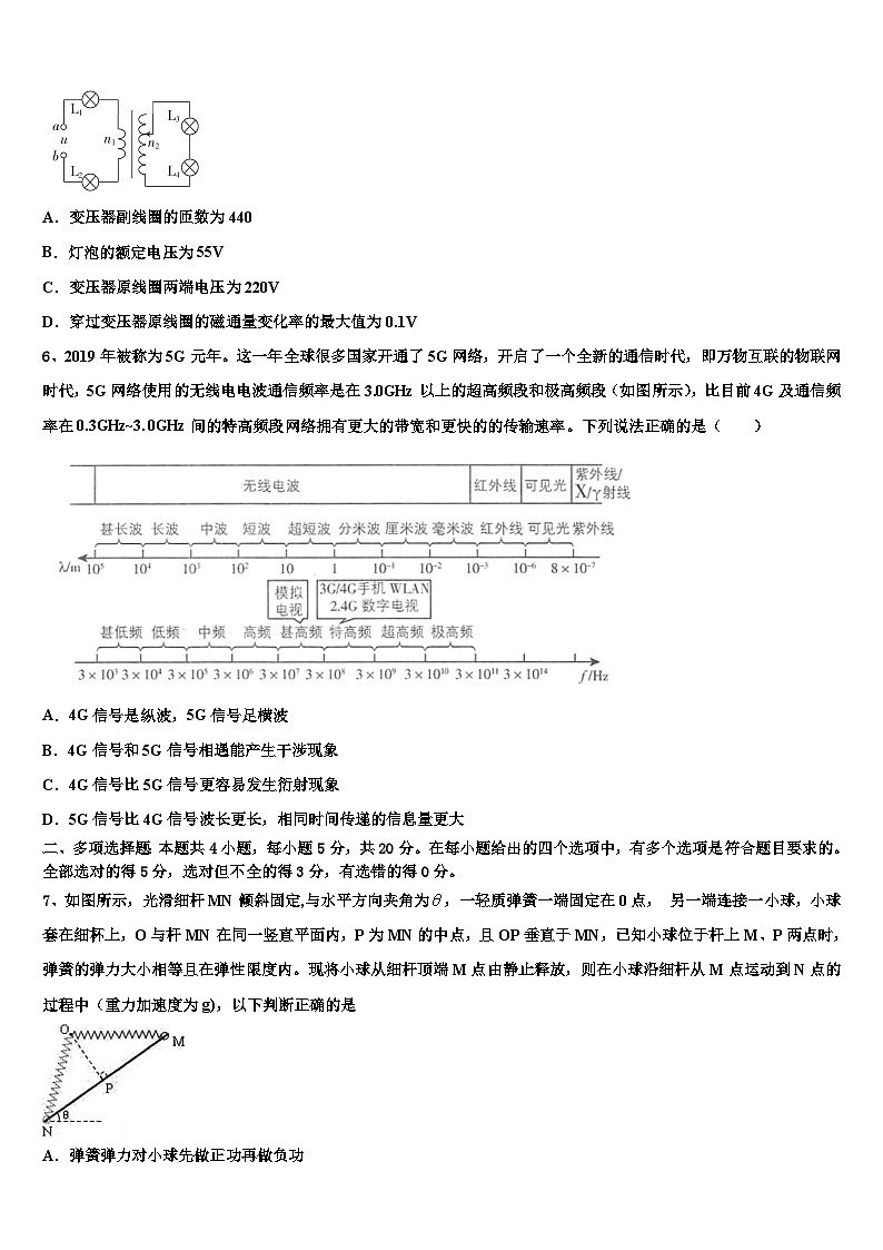 2026届河南省安阳市第35中学高三下第一次测试物理试题含解析第3页
