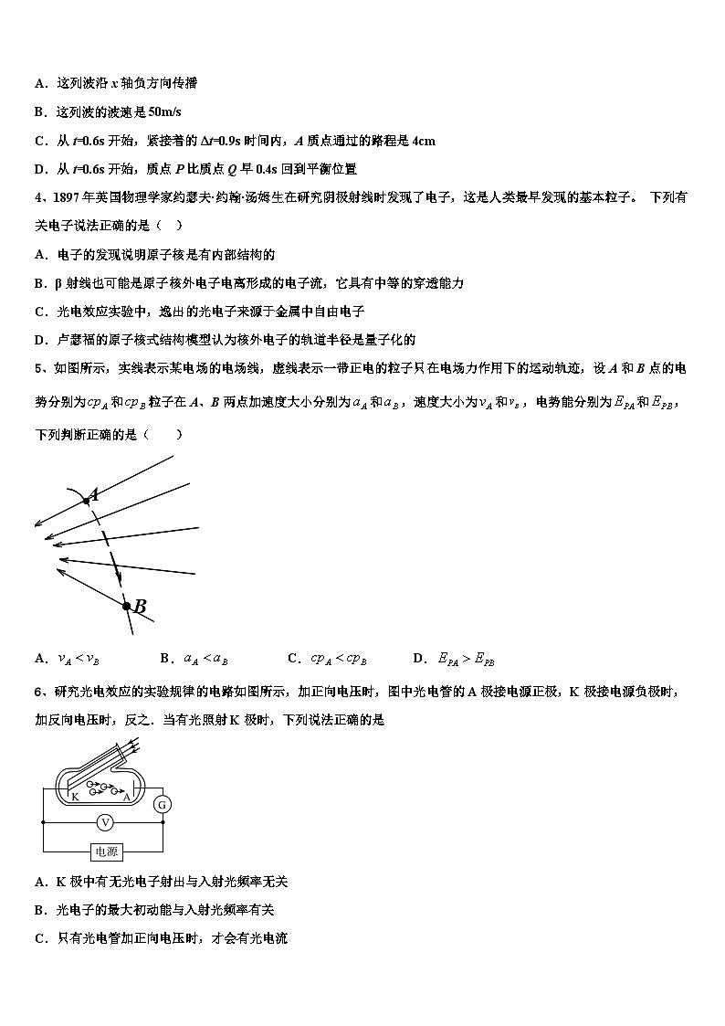 2026届河南省辉县高三下学期联考物理试题含解析第2页