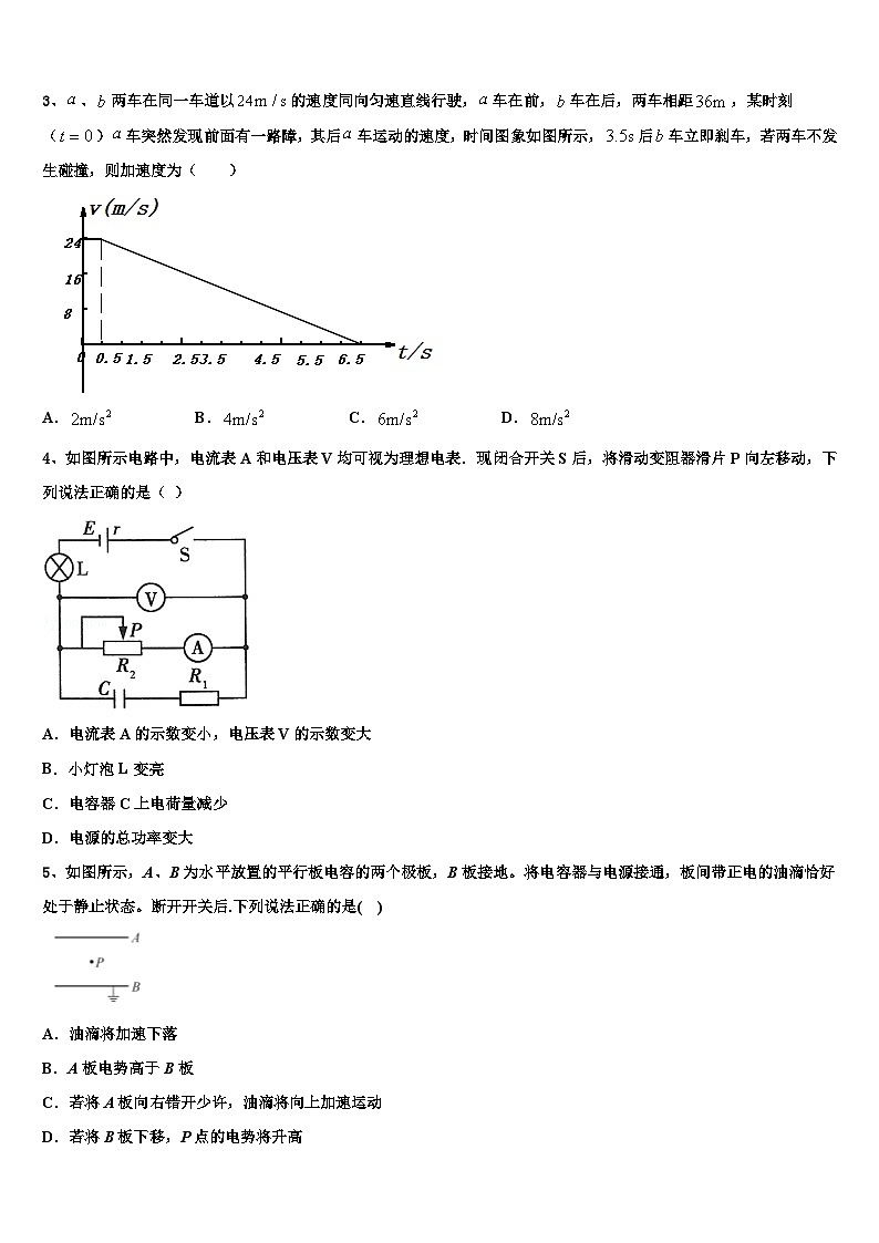2026届河南省洛阳市第一高中高三下第一次测试物理试题含解析第2页