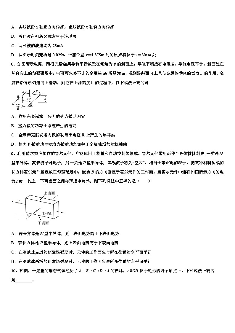2026届河南省平顶山市重点中学高考物理倒计时模拟卷含解析第3页
