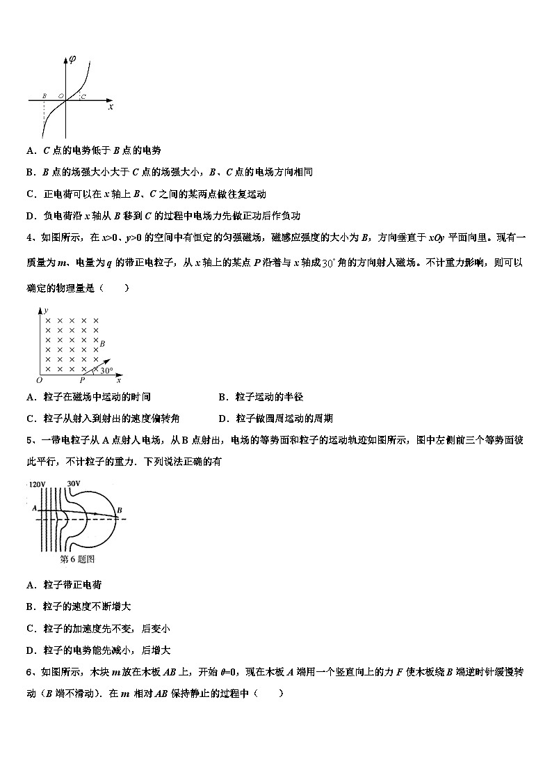 2026届河南省淇县一中高考物理考前最后一卷预测卷含解析第2页