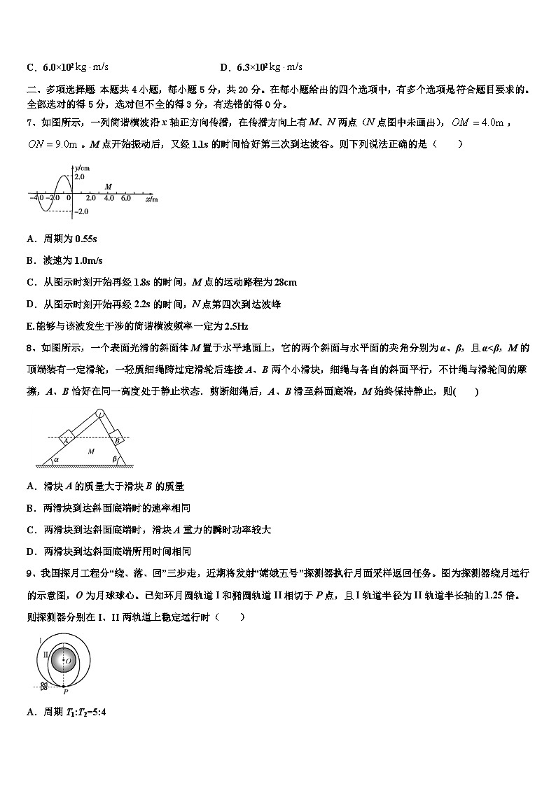 2026届河南省南阳市镇平县第一高级中学高考物理四模试卷含解析第3页