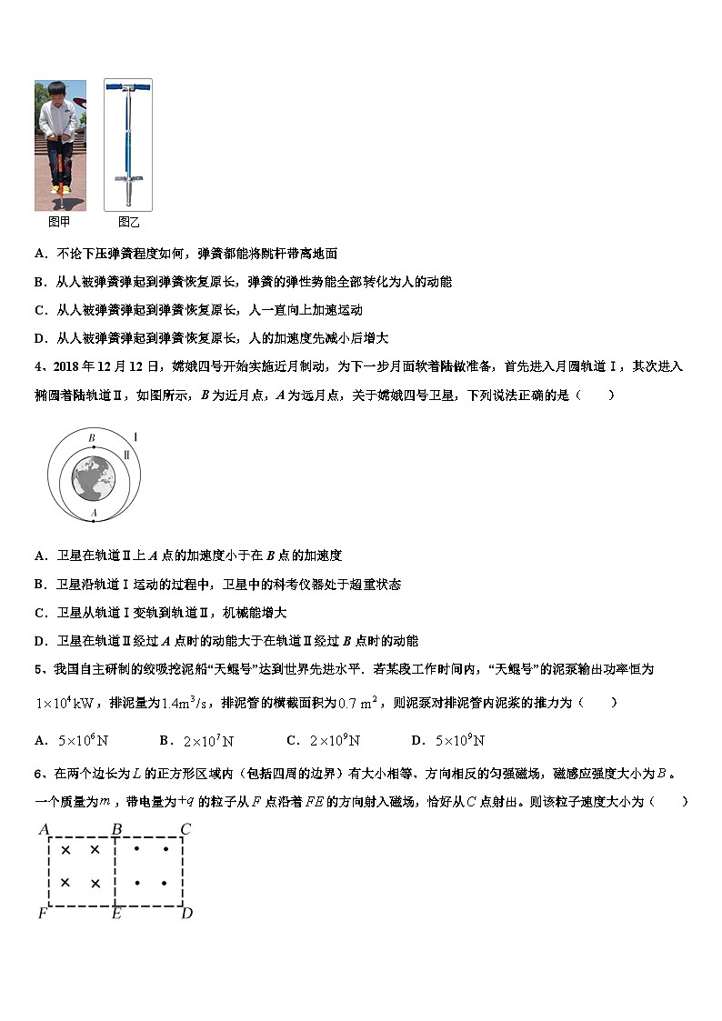2026届河南省平顶山市，许昌市，汝州市高考冲刺模拟物理试题含解析第2页