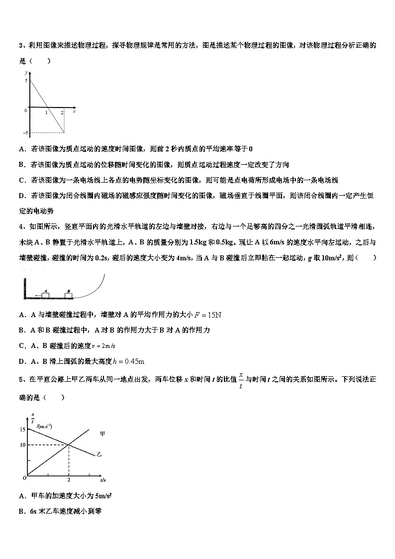 2026届河南省洛阳市重点中学高三考前热身物理试卷含解析第2页