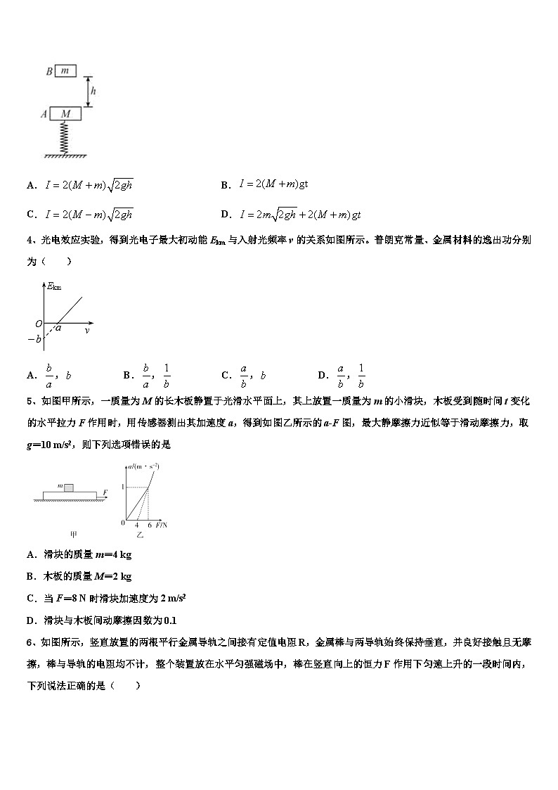 2026届河南省洛阳市偃师高中高三六校第一次联考物理试卷含解析第2页