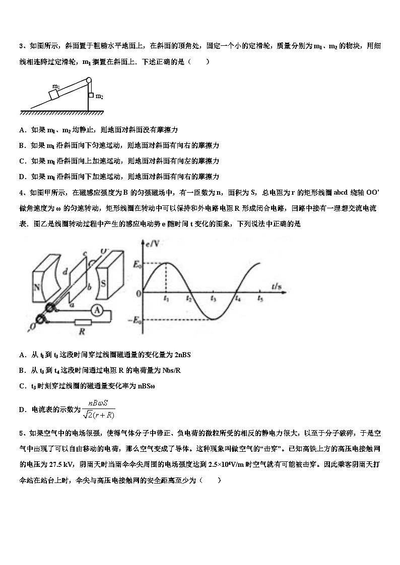 2026届河南省洛阳市偃师高级中学高三下学期第六次检测物理试卷含解析第2页