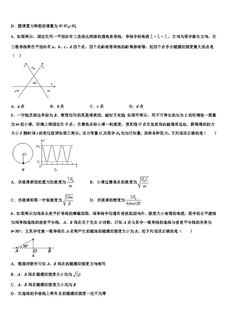 2026届河南省新乡市高三最后一卷物理试卷含解析第2页