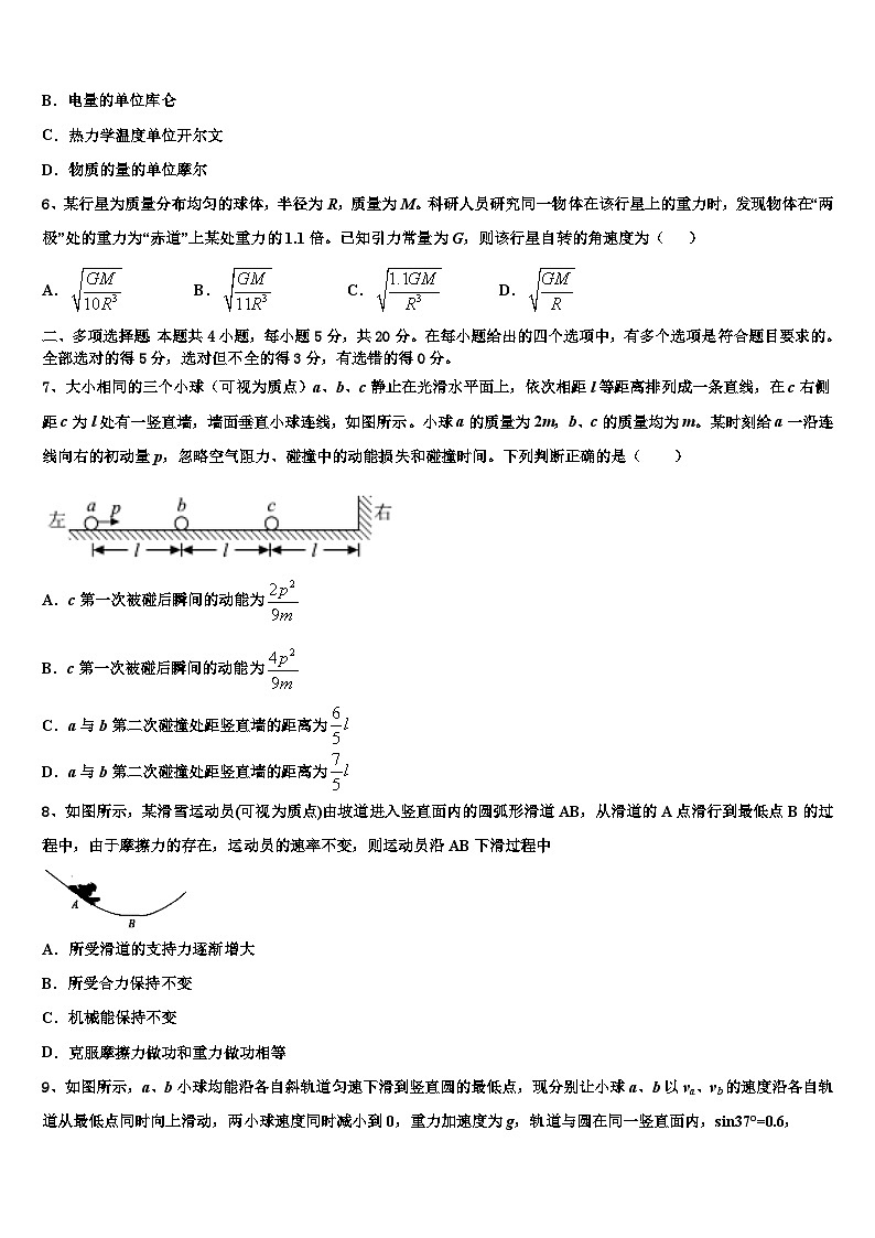 2026届河南省天一大联考“顶尖计划”高考压轴卷物理试卷含解析第2页