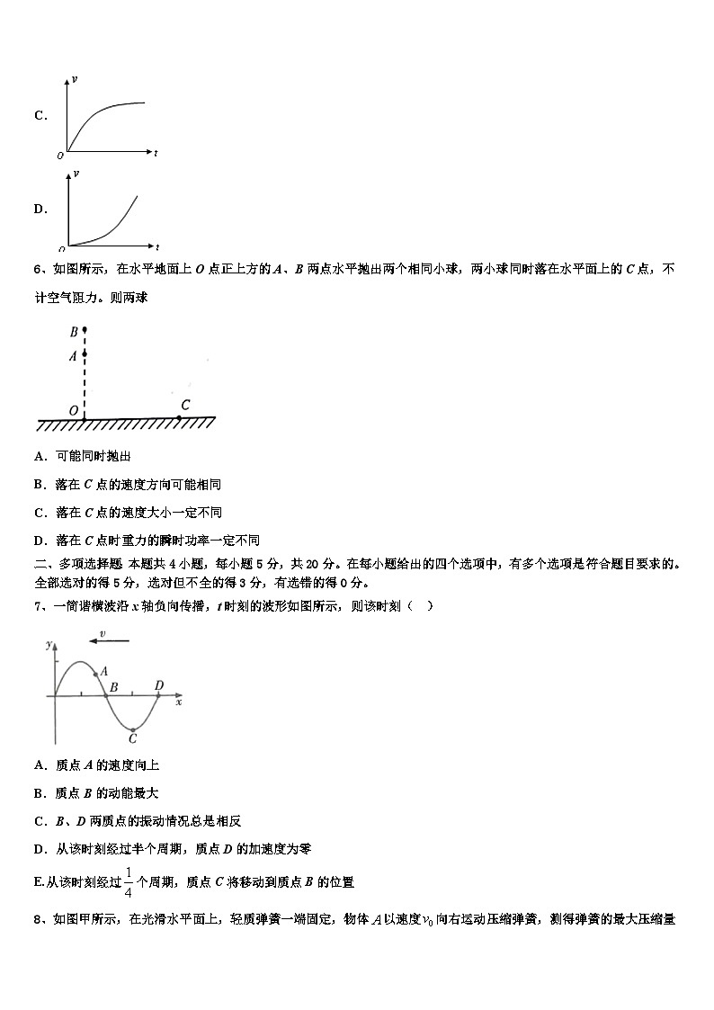 2026届河南省项城三高高考物理必刷试卷含解析第3页