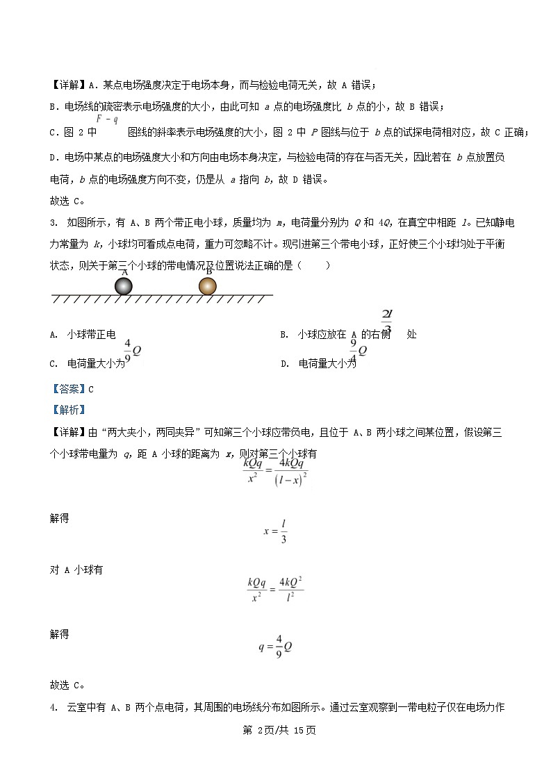 四川省攀枝花市2025_2026学年高二物理上学期9月调研测试试卷含解析第2页
