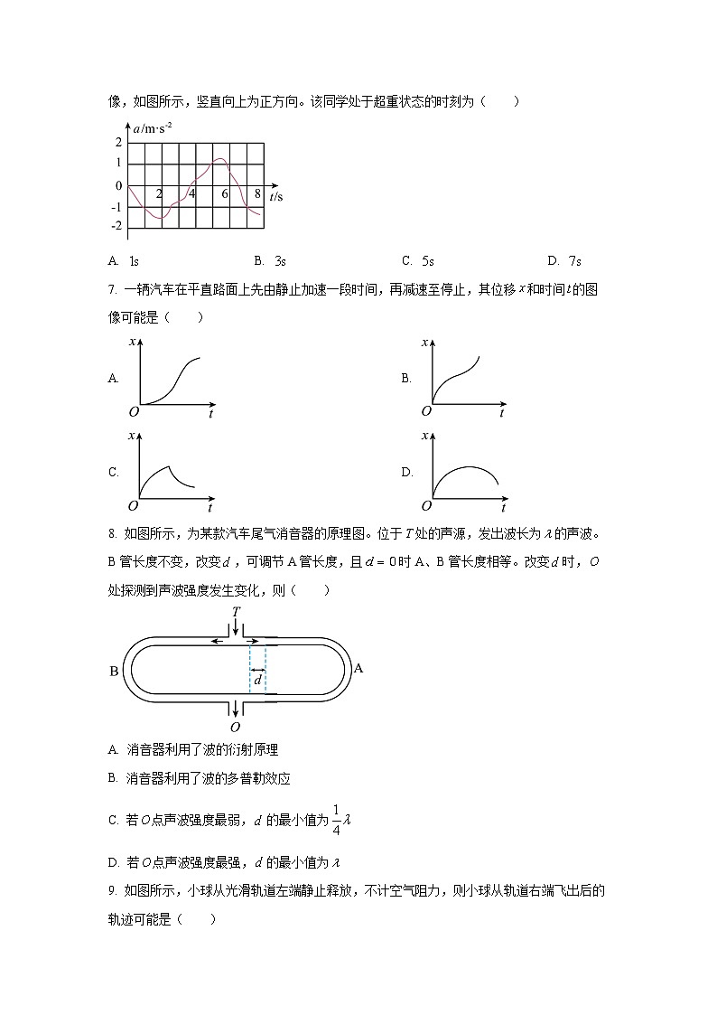 2025-2026学年江苏省徐州市高三上学期期中抽测物理试卷（学生版）第3页