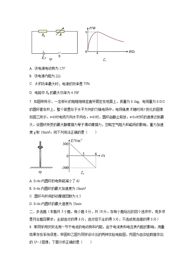 2025-2026学年广西示范性高中高二上学期期中联合调研测试物理试卷（学生版）第3页