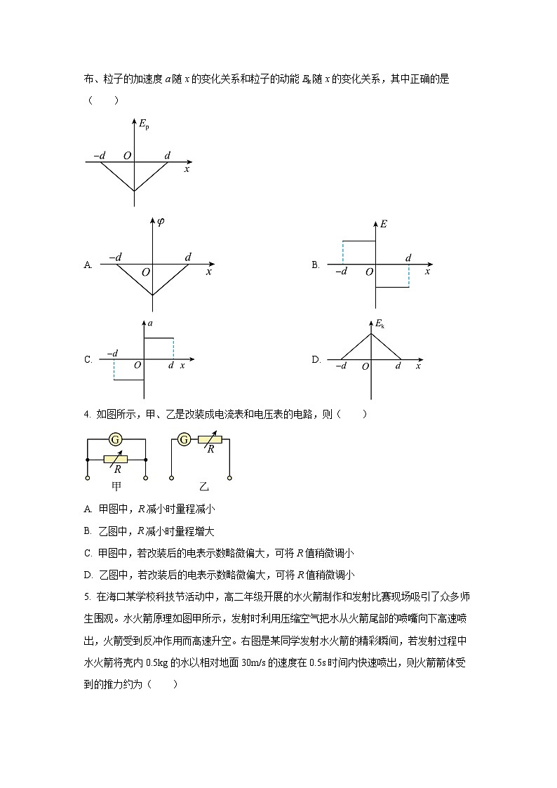 2025-2026学年江苏省南京市第十三中学高三上学期模拟预测物理试卷（学生版）第2页