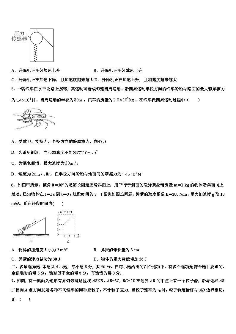 2026届河南省信阳市达权店高级中学高考压轴卷物理试卷含解析第2页