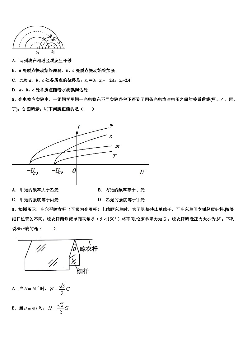 2026届河南省许昌平顶山两市高考考前模拟物理试题含解析第2页