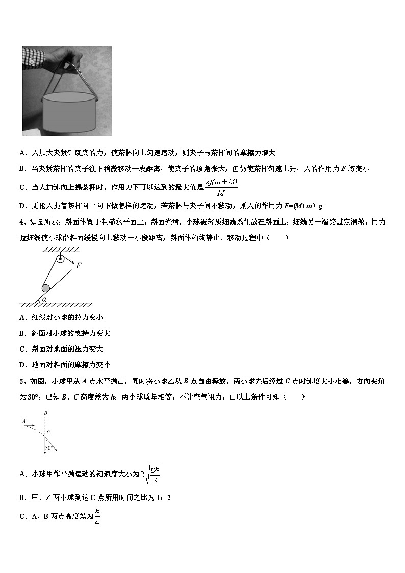 2026届河南省许昌市许昌实验中学高三最后一卷物理试卷含解析第2页
