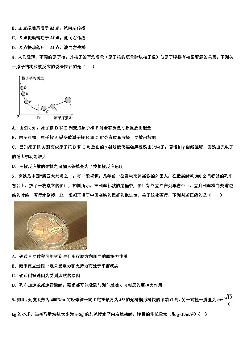 2026届河南省新乡市辉县市第一中学高三下第一次测试物理试题含解析第2页