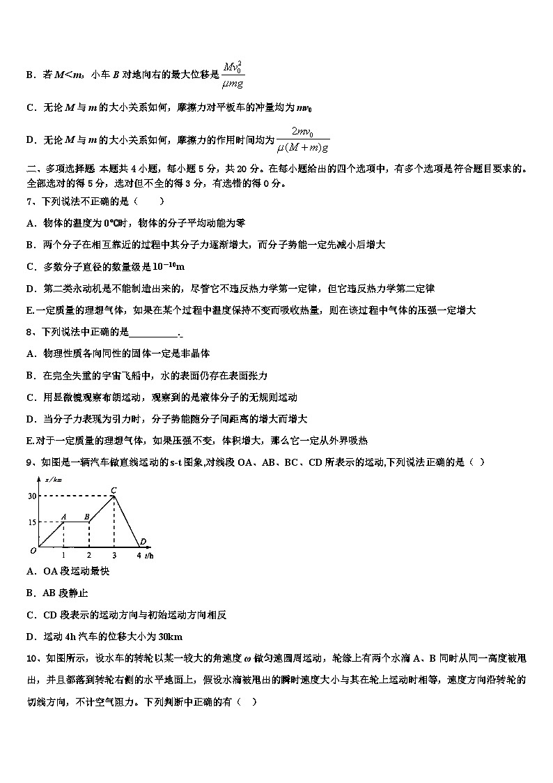 2026届河南省重点中学高考冲刺物理模拟试题含解析第3页