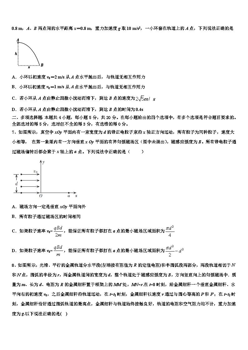 2026届河南省周口市川汇区高考仿真卷物理试卷含解析第3页