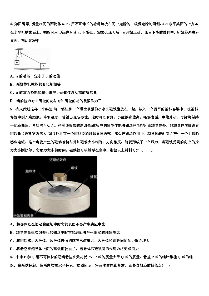 2026届河南省郑州一〇六中学高三第二次联考物理试卷含解析第2页
