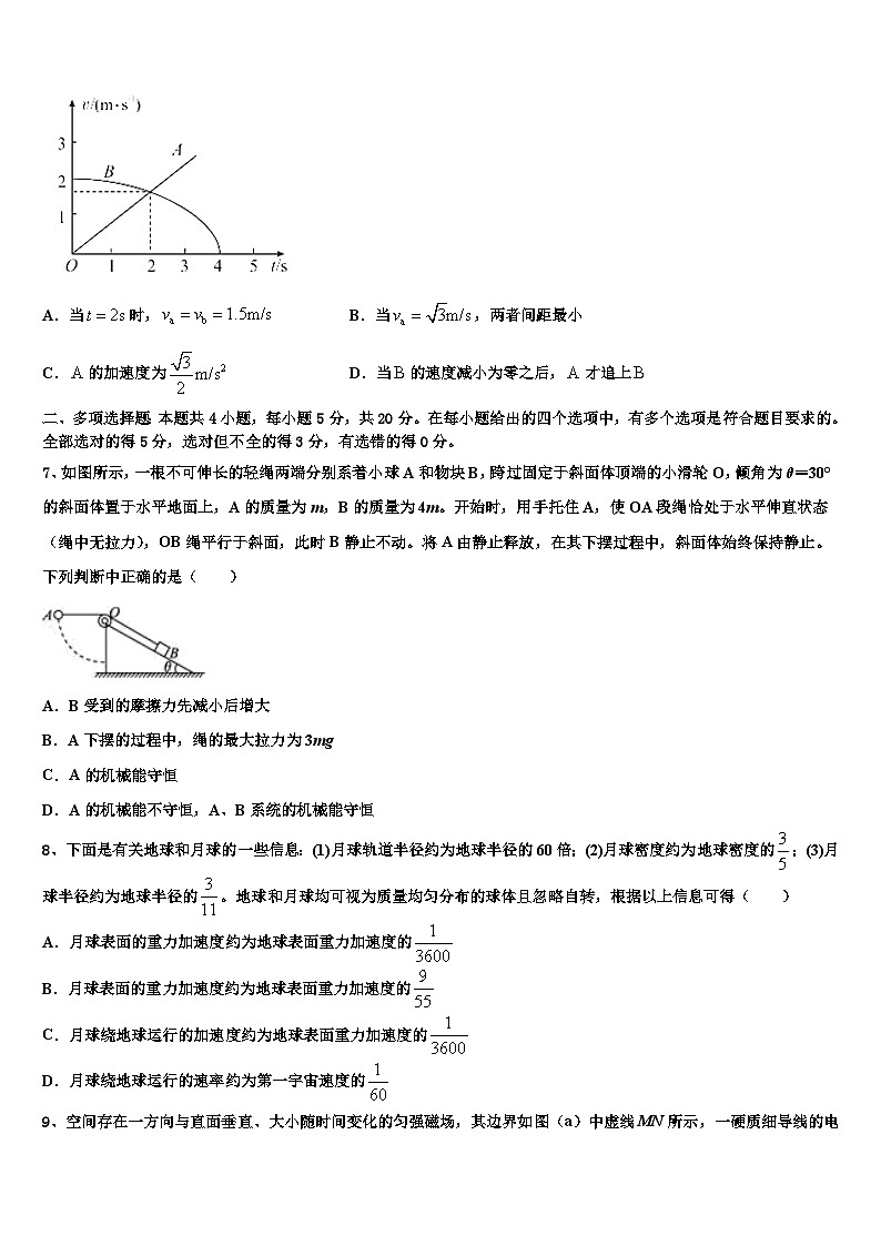 2026届黑龙江大庆第一中学高考考前模拟物理试题含解析第3页