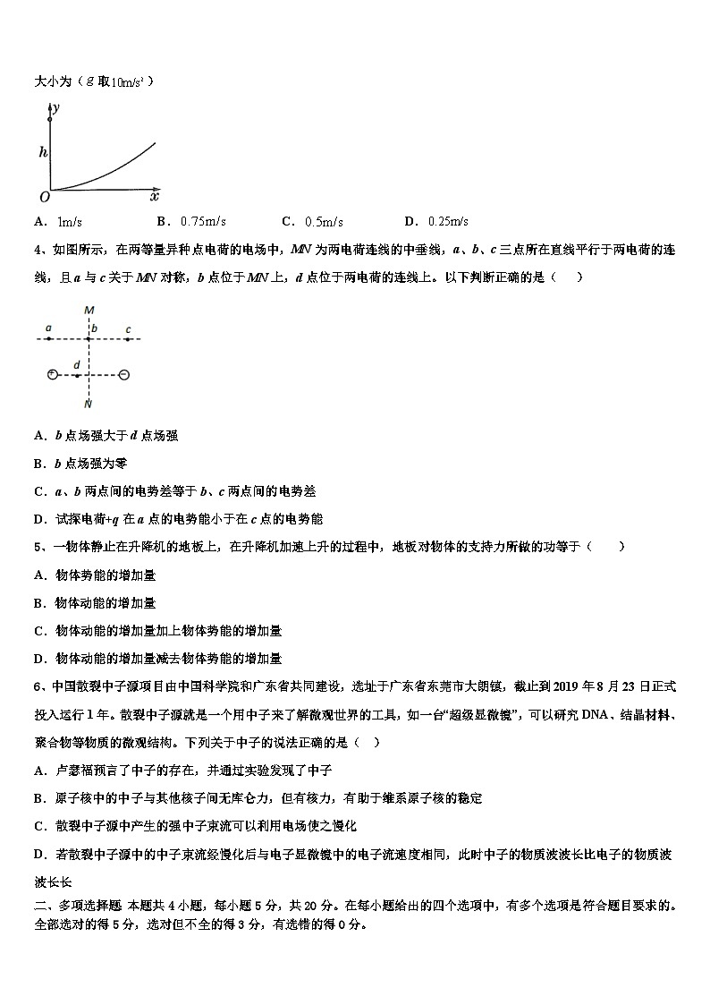 2026届黑龙江省大兴安岭高考冲刺物理模拟试题含解析第2页