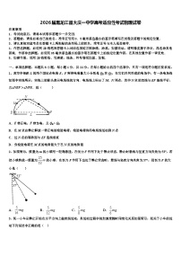 2026届黑龙江省大庆一中学高考适应性考试物理试卷含解析