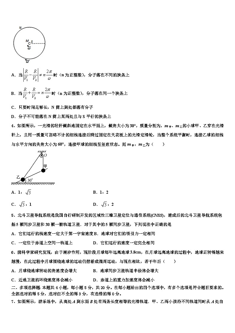 2026届黑龙江省哈尔滨六中高三下学期联考物理试题含解析第2页