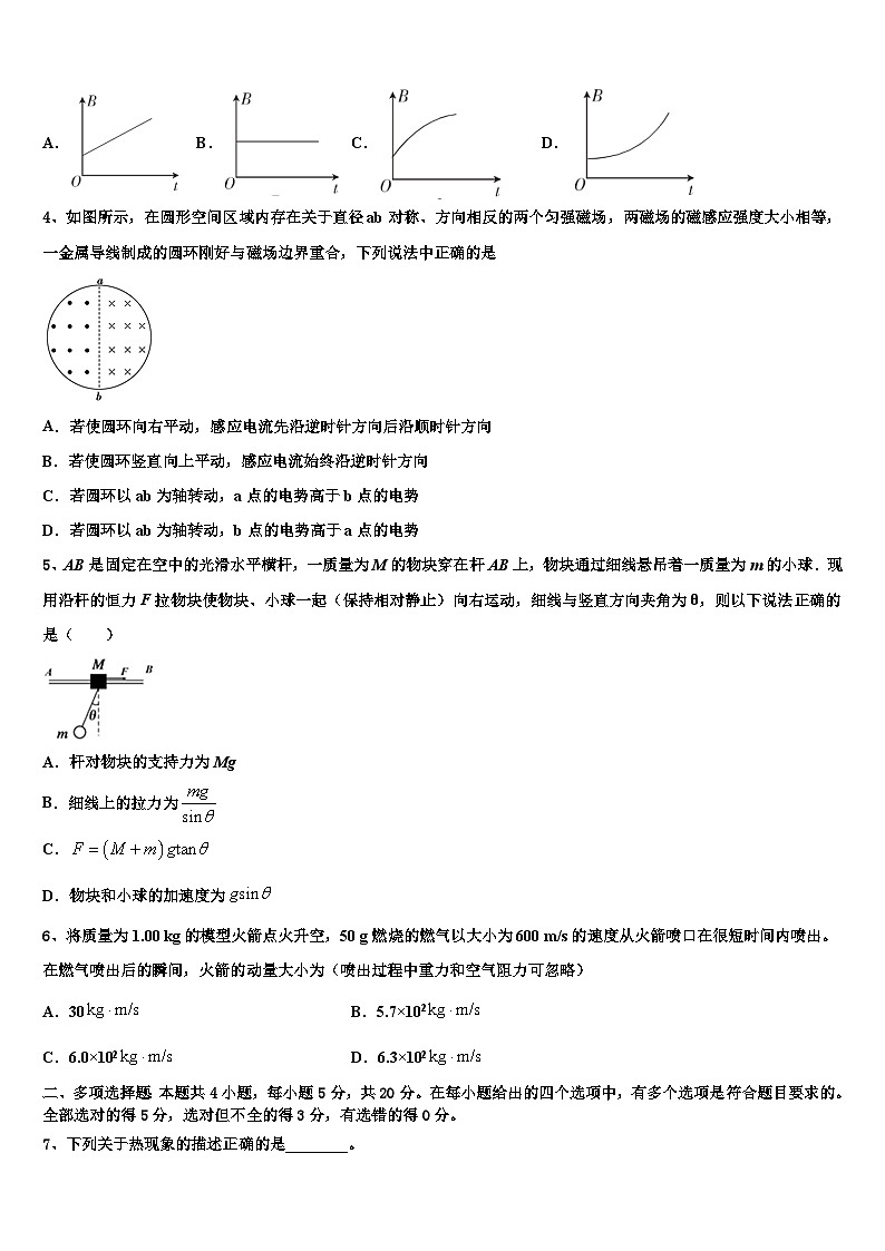 2026届黑龙江省大庆市大庆实验中学高三下第一次测试物理试题含解析第2页