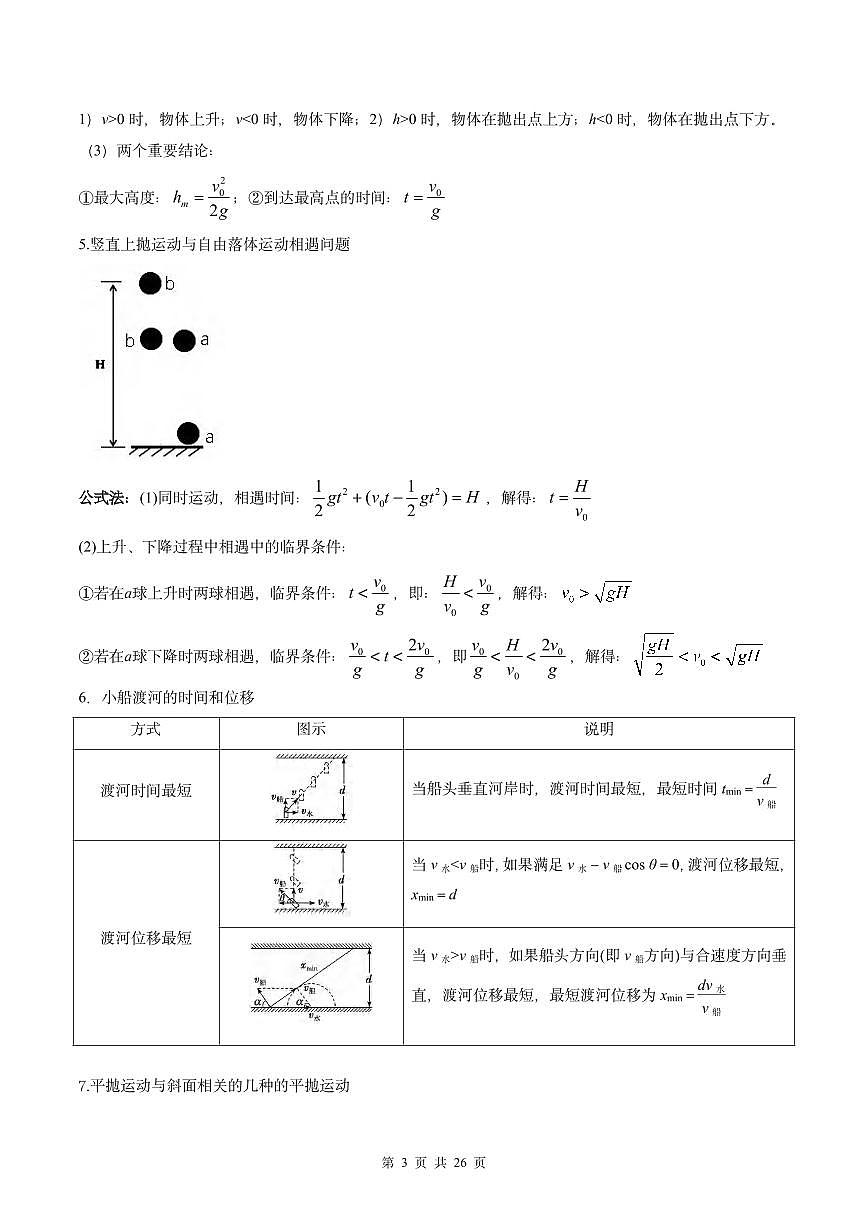 高考物理公式汇总（共26页）知识清单第3页