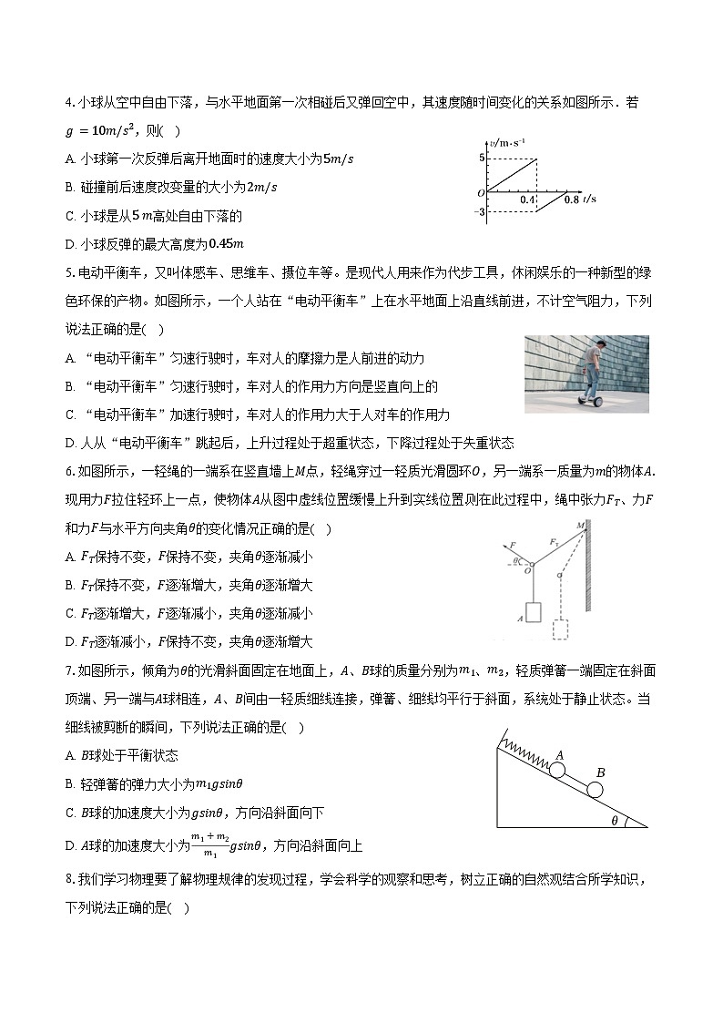 2025-2026学年甘肃省兰州二中高一（上）期末物理试卷（含答案）第2页