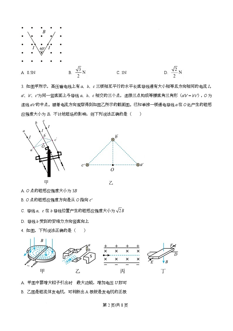 广东省深圳市高级中学2024-2025学年高二上学期期末考试物理试题（原卷版）第2页