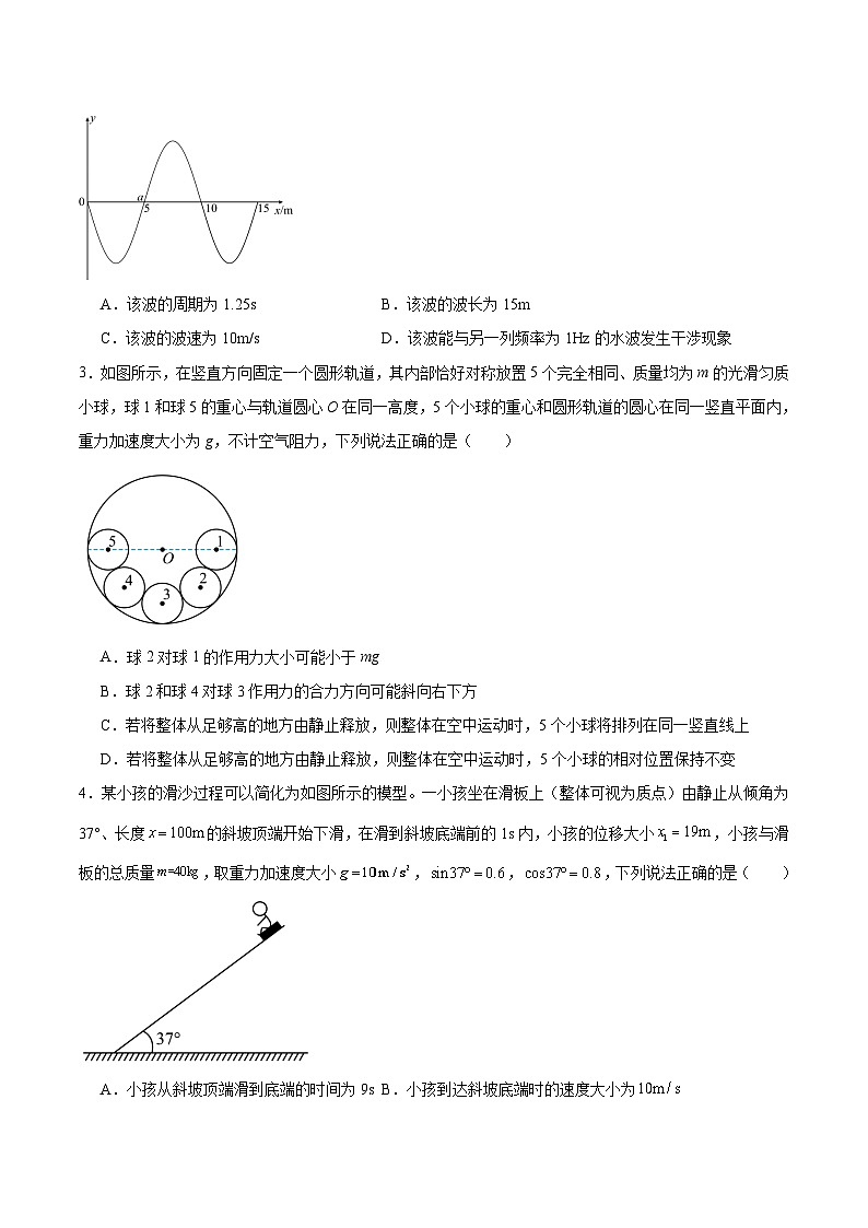 河南省2026届高三上学期12月第三次联考物理试卷（Word版附答案）第2页
