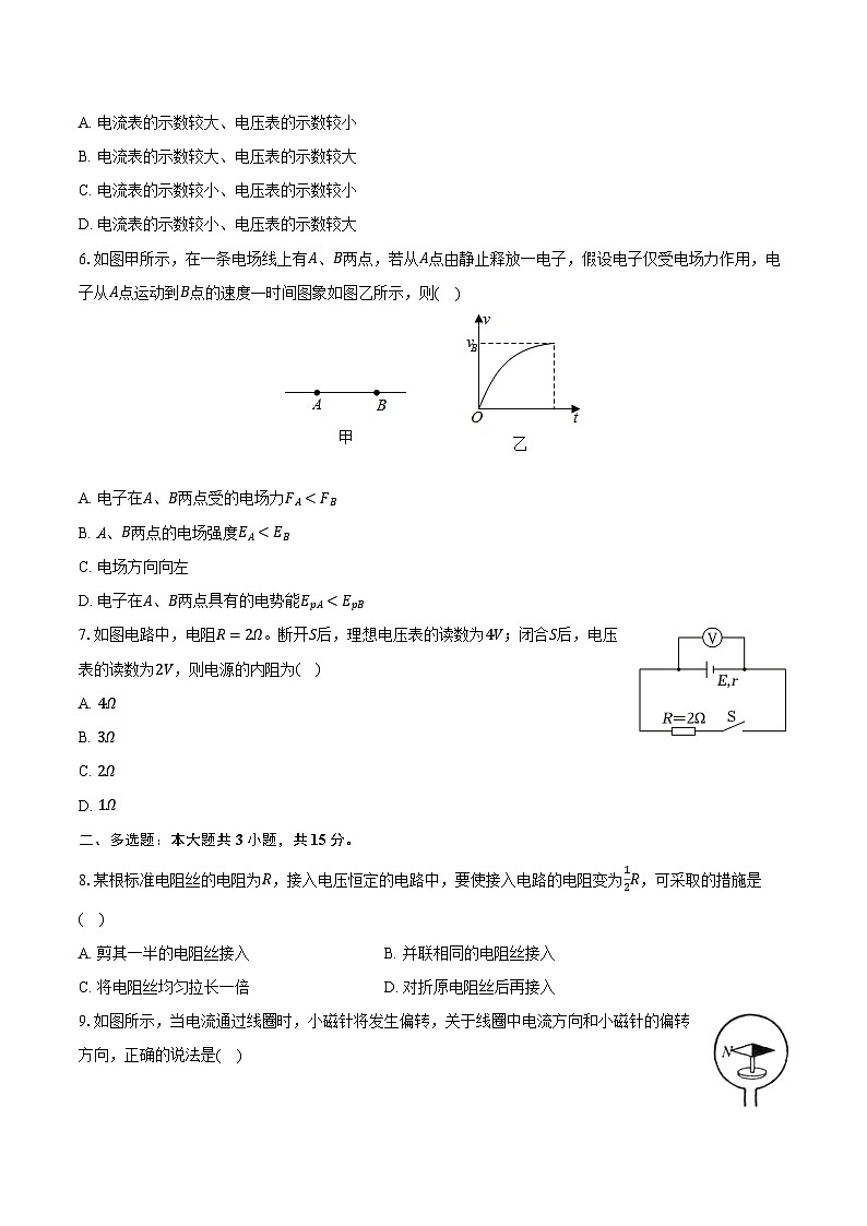 甘肃省武威六中2025-2026学年高二（上）期末物理试卷第2页