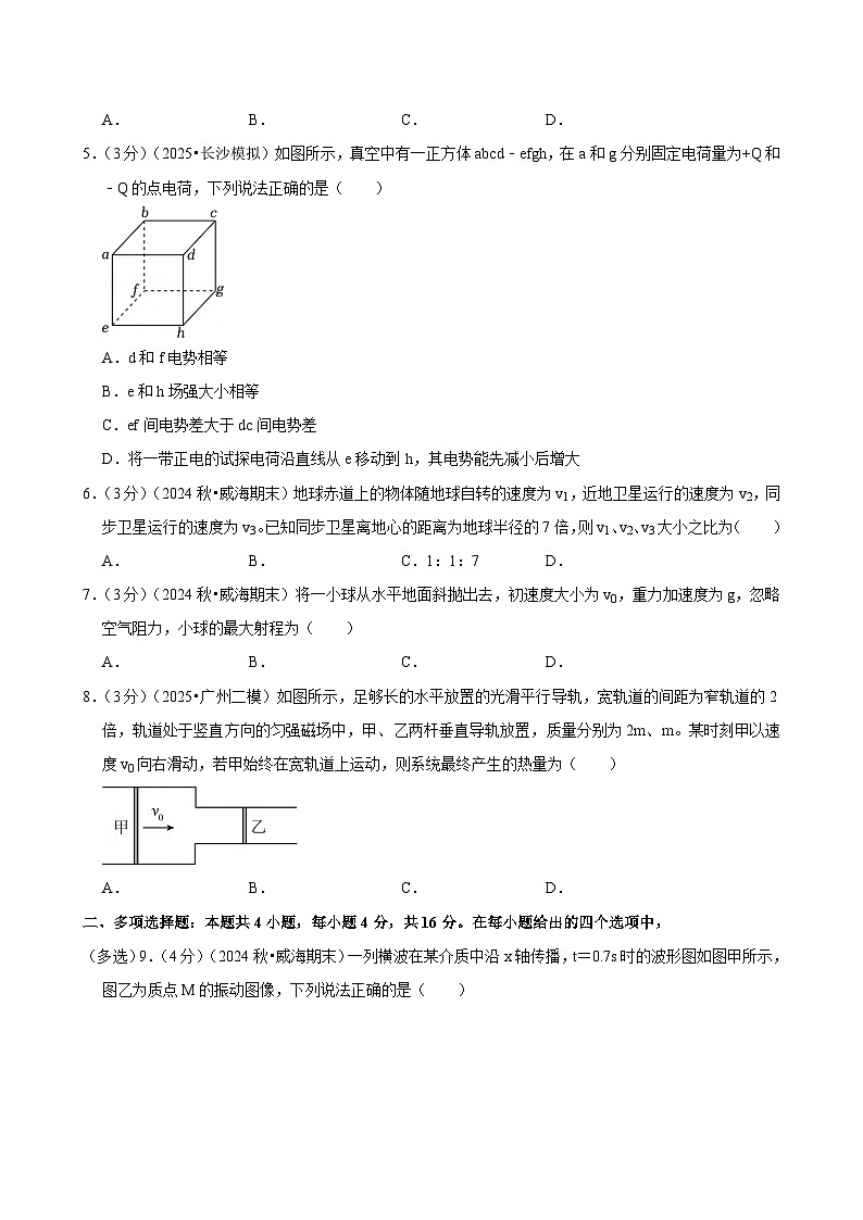2024-2025学年山东省威海市高三（上）期末物理试卷(含详细答案解析)第2页