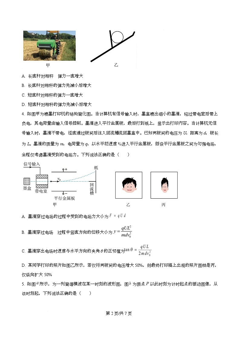 2026届四川省成都市成华区某校高三上学期一诊考前模拟物理试题（原卷版）第2页
