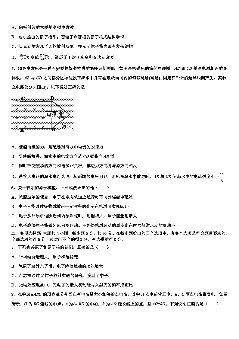 2026届黑龙江省哈尔滨市南岗区第三中学高考冲刺押题（最后一卷）物理试卷含解析第2页