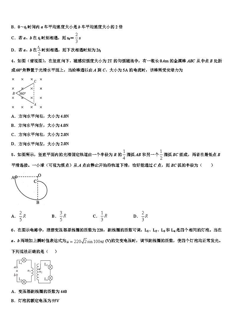 2026届黑龙江省佳木斯市高考考前提分物理仿真卷含解析第2页