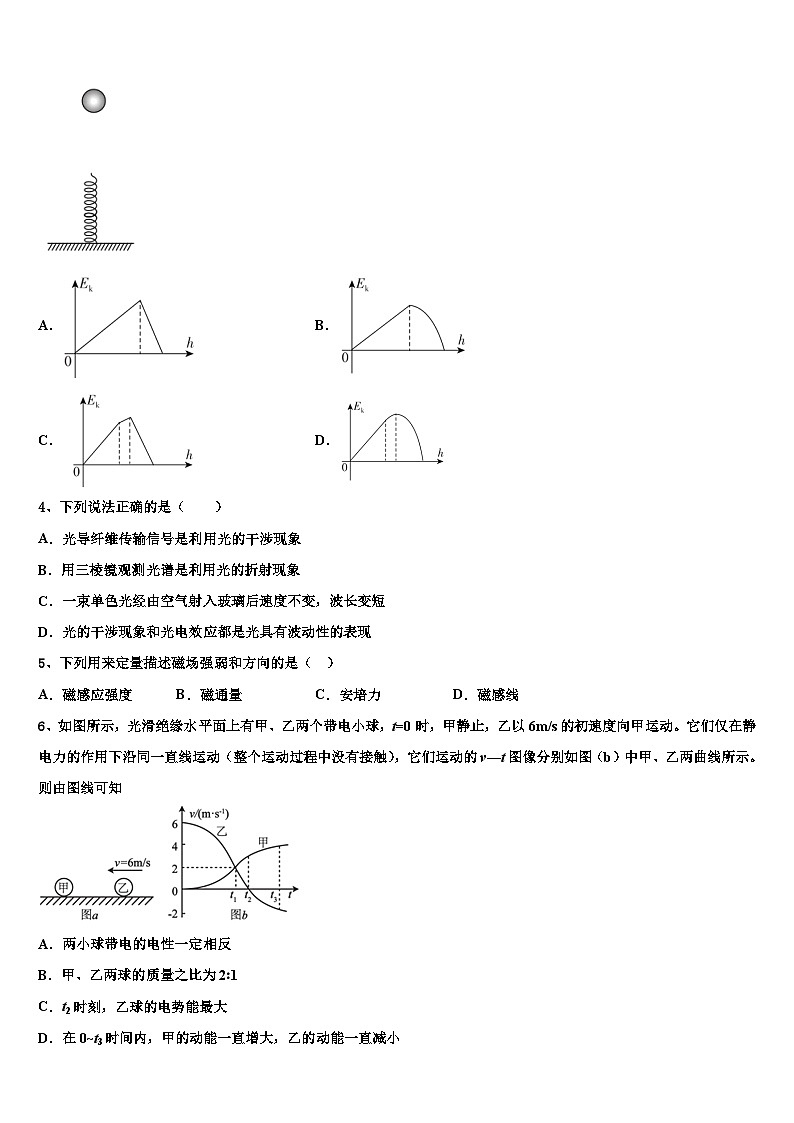 2026届黑龙江省牡丹江第一高中高考仿真卷物理试卷含解析第2页