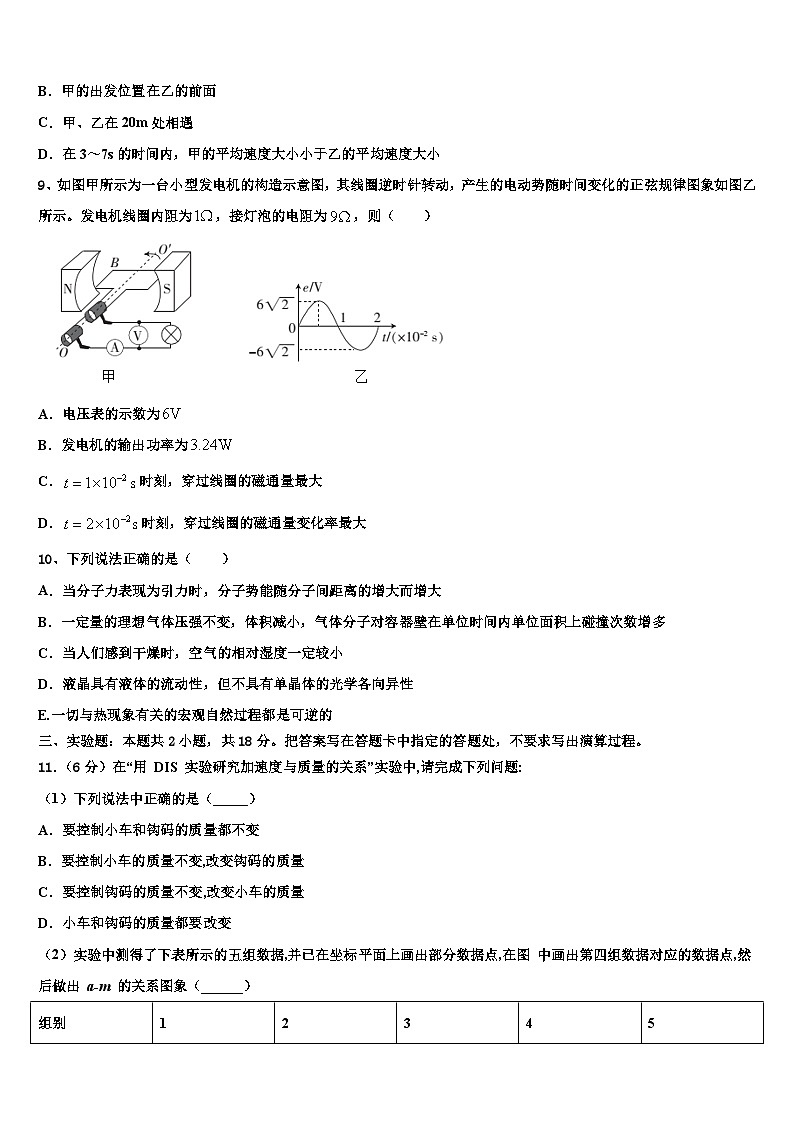 2026届黑龙江省哈市名校高三3月份模拟考试物理试题含解析第3页