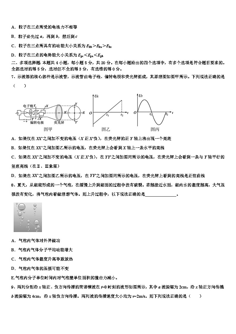 2026届黑龙江省哈尔滨市师范大学附中高三下学期第六次检测物理试卷含解析第3页
